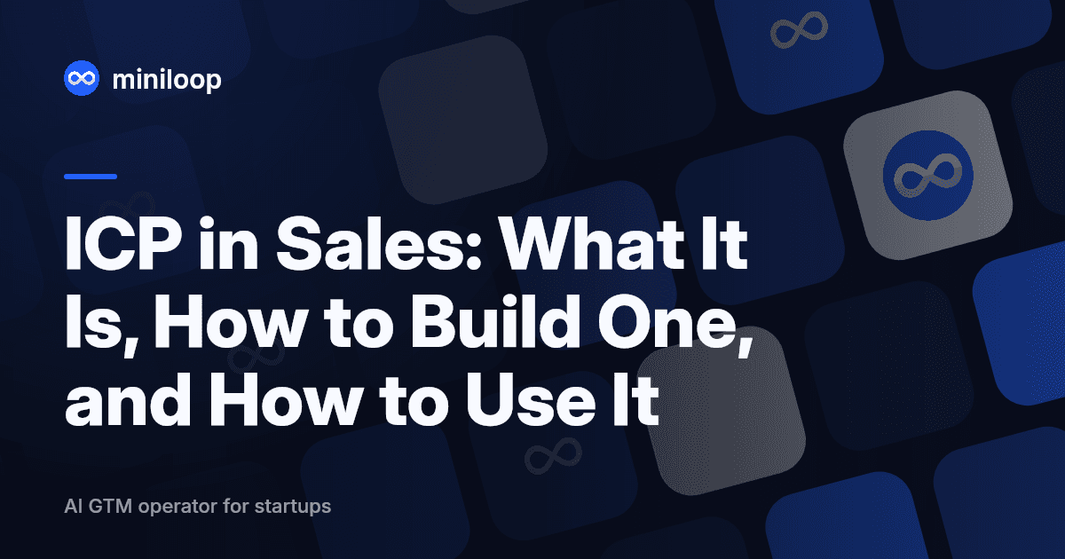 Illustration of an ICP framework for B2B sales targeting