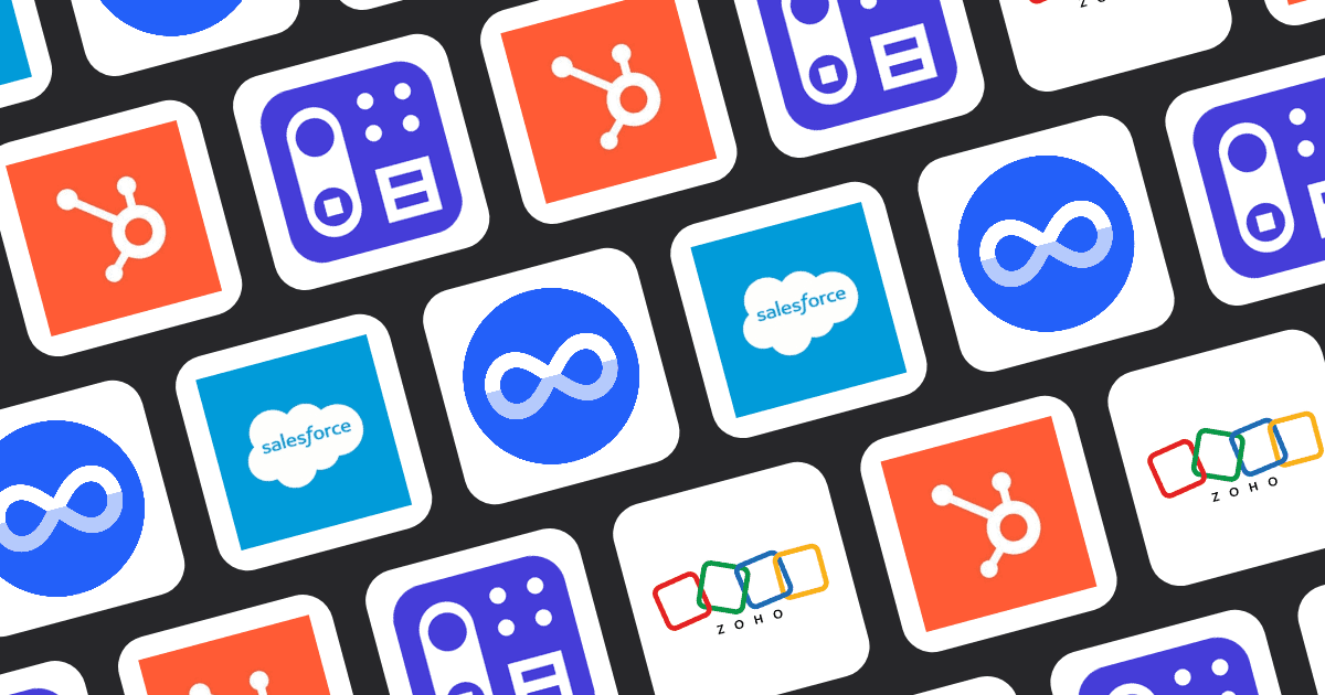 Different client management interfaces offering various CRM solutions