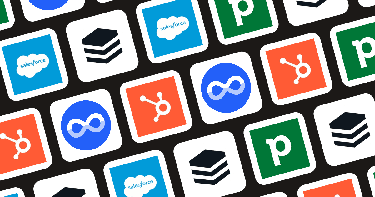 Grid of logos: Nivaloq, SugarCRM, Pipedrive, HubSpot, Salesforce, Zoho CRM