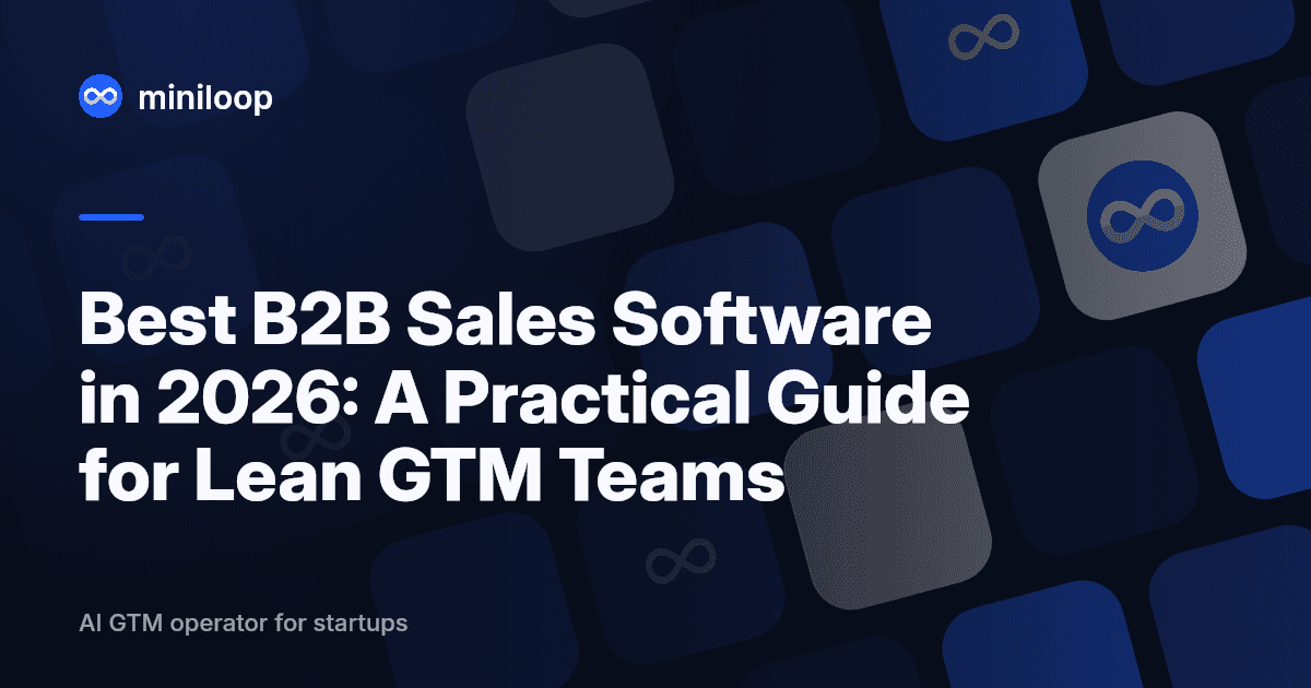 B2B sales software logos: Apollo.io, HubSpot, Salesforce, Gong, Salesloft, Outreach, Cognism, ZoomInfo